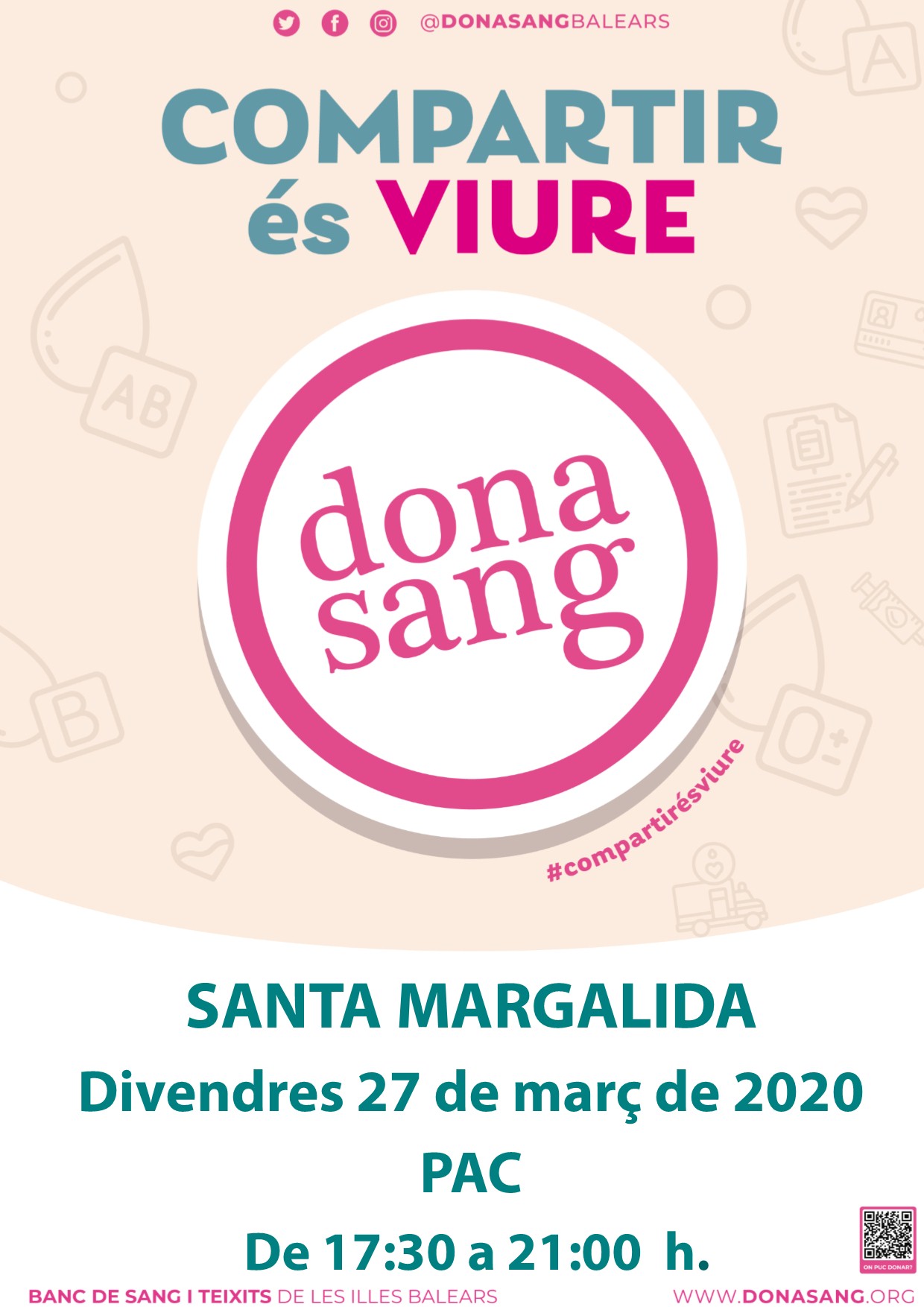 CAMPANYA DE DONACIÓ DE SANG A SANTA MARGALIDA MARÇ 2020
