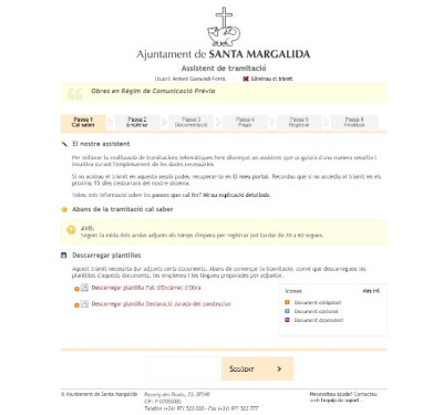 Nou tràmit telemàtic de Sol·licitud d'Obres en Règim de Comunicació Prèvia