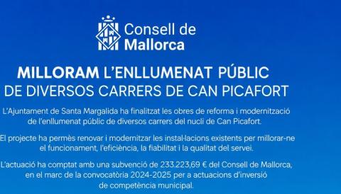 Reforma enllumenat varis carrers